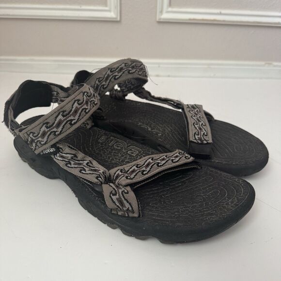 Teva Men's Sport Sandals TERRADACTYL Abstract Print Tan Black Size 9 - Picture 1 of 8